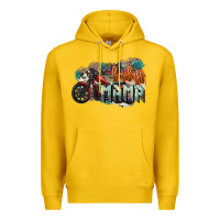 Lemon Badass Mama motorcycle Premium Hoodie - HowdyJamesFarm