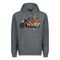 Rock Badass Mama motorcycle Premium Hoodie - HowdyJamesFarm
