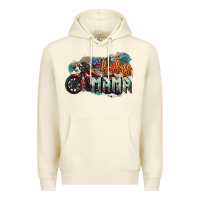 Sandshell Badass Mama motorcycle Premium Hoodie - HowdyJamesFarm