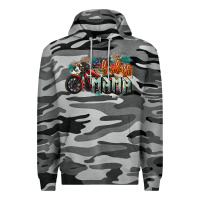 Slate Camo Badass Mama motorcycle Premium Hoodie - HowdyJamesFarm