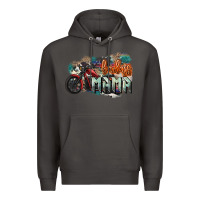 Smoke Badass Mama motorcycle Premium Hoodie - HowdyJamesFarm