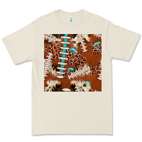 Bone football leopard gemstone seamless pattern Premium Tee - JahusDesignShop