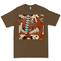 Cacao football leopard gemstone seamless pattern Premium Tee - JahusDesignShop