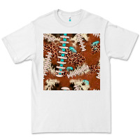 White football leopard gemstone seamless pattern Premium Tee - JahusDesignShop
