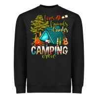 Black fires friends drinks camping crew Heavyweight Sweatshirt - NancyCooperArtShop