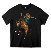 Black western horse rodeo Heavy Core Tee - BarkalooDesign