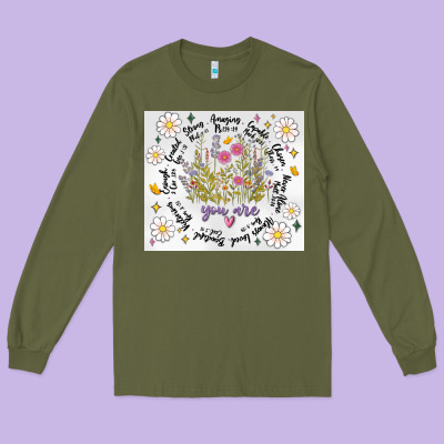 God Says You Are Inflated Long Sleeve Tee Designed By Maliassmallbusiness