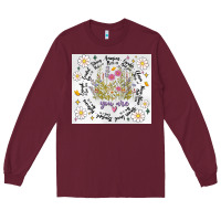 Burgundy god says you are inflated Long Sleeve Tee - MaliasSmallBusiness