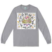 Heather Grey god says you are inflated Long Sleeve Tee - MaliasSmallBusiness