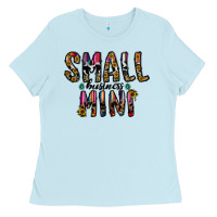 Baby Blue small business mini Ladies Tee - CowhideDigitalArt