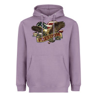 Lavender Freedom America Eagle 4th of july Heavyweight Hoodie - HowdyJamesFarm