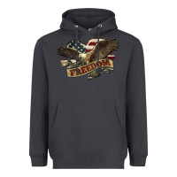 Smoke Freedom America Eagle 4th of july Heavyweight Hoodie - HowdyJamesFarm