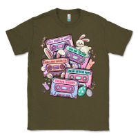 Army Green easter cassette tapes Classic Tee - MaliasSmallBusiness