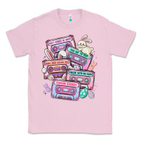 Bubblegum Pink easter cassette tapes Classic Tee - MaliasSmallBusiness