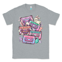 Heather Grey easter cassette tapes Classic Tee - MaliasSmallBusiness
