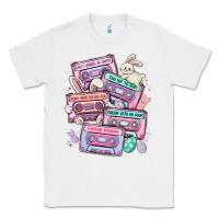 White easter cassette tapes Classic Tee - MaliasSmallBusiness