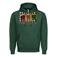 Sports Green Merry Christmas Teeth Zipper Hoodie - Bettercallsaul