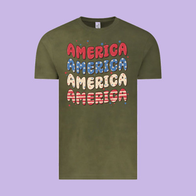 America Vintage Tee Designed By Maliassmallbusiness
