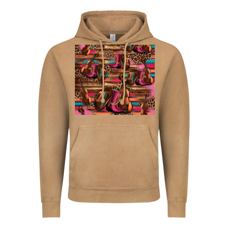 Valentines Day Violin And Cowboy Boots Country Music Vintage Hoodie by Jasminsmagicworld | Teevron