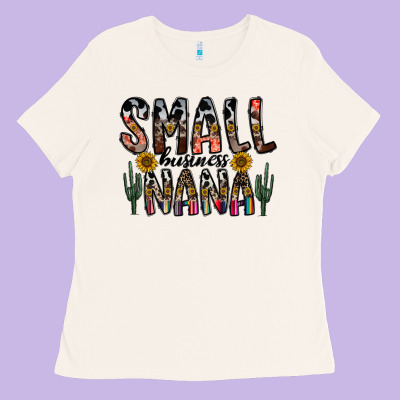 Small Business Nana Ladies Tee Designed By Cowhidedigitalart