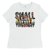 White small business nana Ladies Tee - CowhideDigitalArt