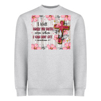 Heather Grey christian Heavyweight Sweatshirt - MaliasSmallBusiness
