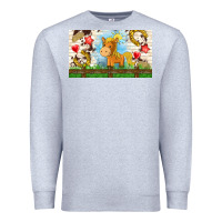 Heather Grey cute horse Premium Sweatshirt - TumblerDesignByShophia