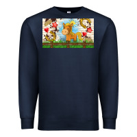 Navy cute horse Premium Sweatshirt - TumblerDesignByShophia