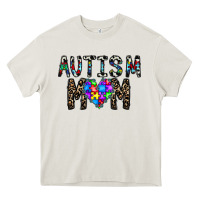 Cream autism mom Heavy Core Tee - CowhideDigitalArt