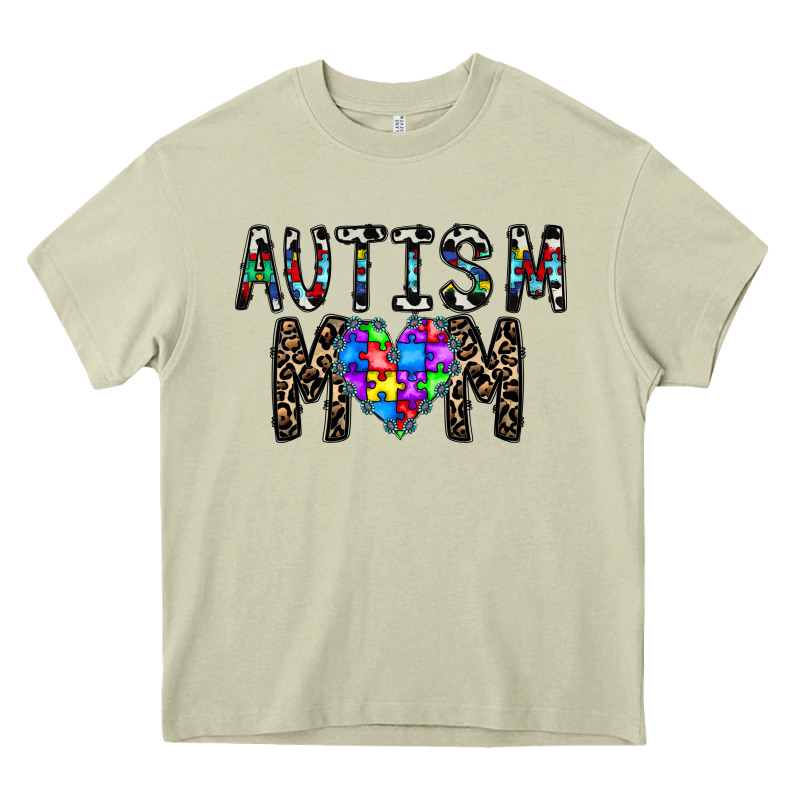 Autism Mom Heavy Core Tee by CowhideDigitalArt | Teevron