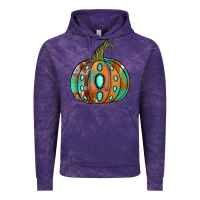 Cloud Purple western cowhide turquoise pumpkin Vintage Hoodie - Jasminsmagicworld