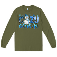 Army Green cozy season Long Sleeve Tee - MaliasSmallBusiness
