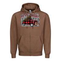 Chestnut merryy christmas truck Zipper Hoodie - Bettercallsaul