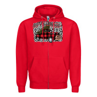 Red merryy christmas truck Zipper Hoodie - Bettercallsaul