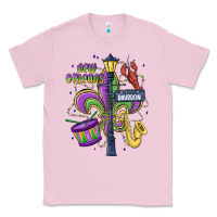 Bubblegum Pink new orleans mardi gras streets Classic Tee - MaliasSmallBusiness