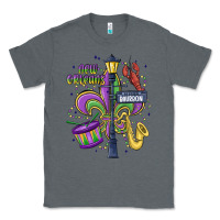 Charcoal Heather new orleans mardi gras streets Classic Tee - MaliasSmallBusiness