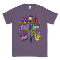 Lavender new orleans mardi gras streets Classic Tee - MaliasSmallBusiness