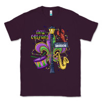 Plum new orleans mardi gras streets Classic Tee - MaliasSmallBusiness