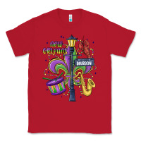 Red new orleans mardi gras streets Classic Tee - MaliasSmallBusiness