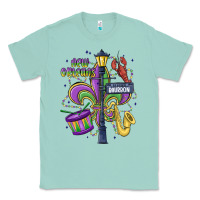 Seafoam new orleans mardi gras streets Classic Tee - MaliasSmallBusiness
