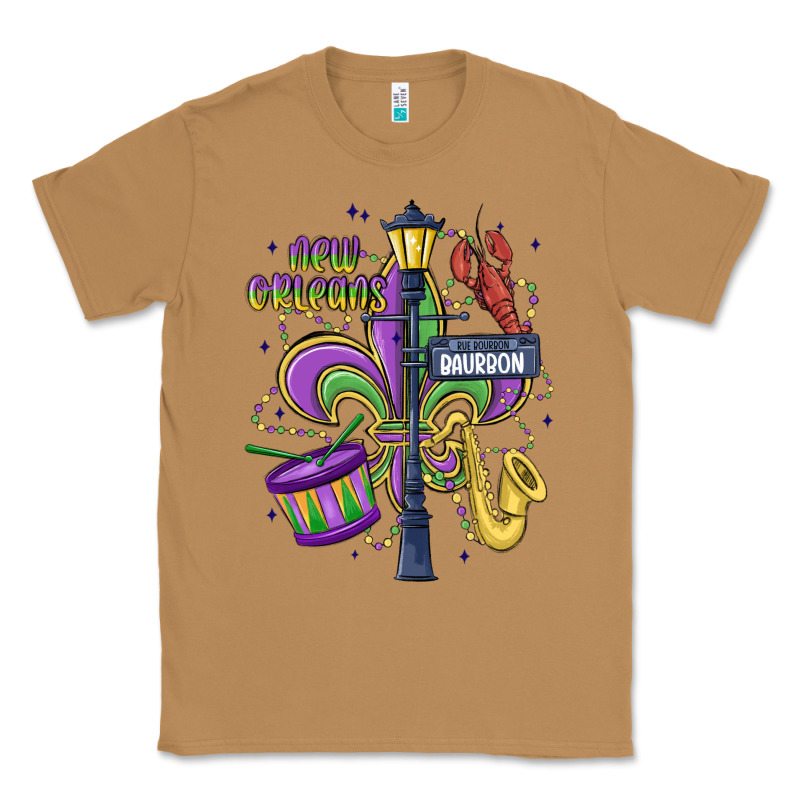 New Orleans Mardi Gras Streets Classic Tee by MaliasSmallBusiness | Teevron
