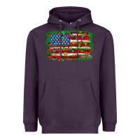 Plum Christmas American flag 4th of july Heavyweight Hoodie - HowdyJamesFarm