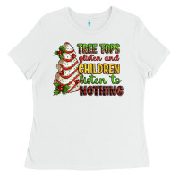 White Tree tops glisten and children listen to nothing Ladies Tee - RanaPortraitStore
