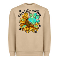 Life Is Better With Dogs Heavyweight Sweatshirt | Teevron