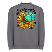 Storm life is better with dogs Heavyweight Sweatshirt - NancyCooperArtShop