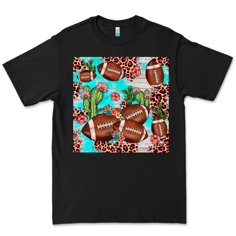 Football Leopard Cactus Seamless Pattern Premium Tee by JahusDesignShop | Teevron