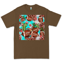 Cacao football leopard cactus seamless pattern Premium Tee - JahusDesignShop