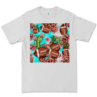 Dove Grey football leopard cactus seamless pattern Premium Tee - JahusDesignShop