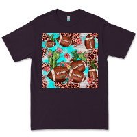 Plum football leopard cactus seamless pattern Premium Tee - JahusDesignShop