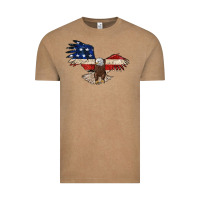 Vintage Coffee 4th july eagle Vintage Tee - MaliasSmallBusiness